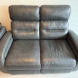 Leather Love Seat