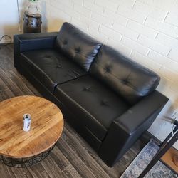 Over Sized Leather LOVE Seat Or Small Couch 
