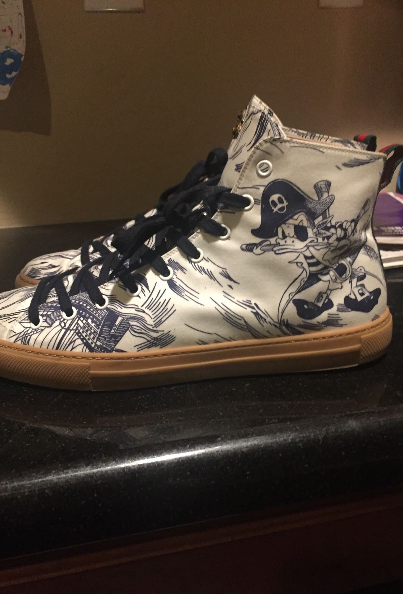 Gucci pirate Donald Duck shoes 10.5