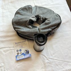 Dog Cone With Blow Up Tube New