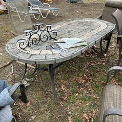 Heavy duty outside table and chairs