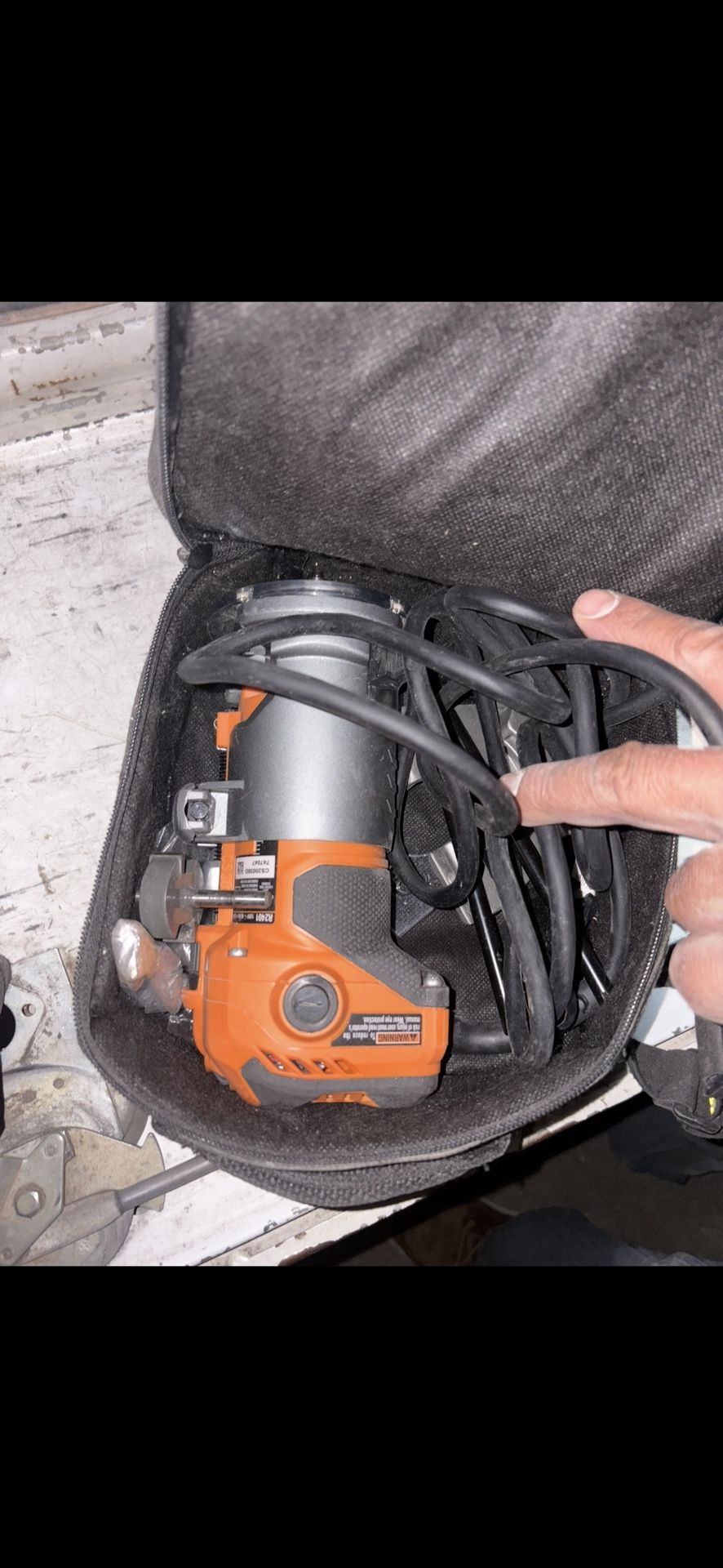 ridgid laminate trim router