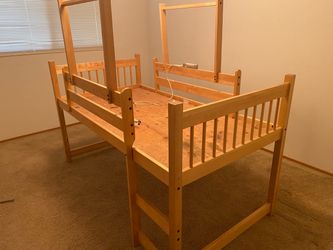 Kids “fort” bed with slide
