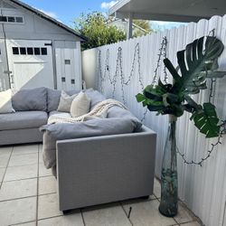 Free Delivery- Gray Modular Sectional 