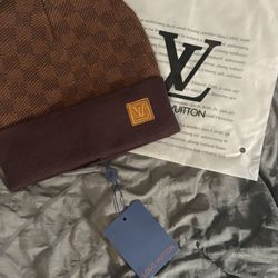 Brown Lv Beanie 