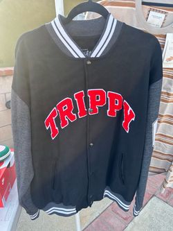 Trippy vibes mushroom baseball jacket XLarge $20