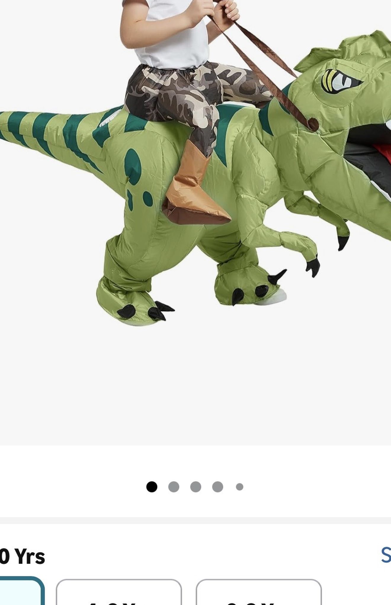 Inflatable Ride On Dino Costume (7/8)