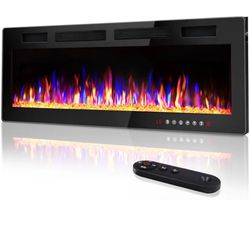 Electric fireplace 72”