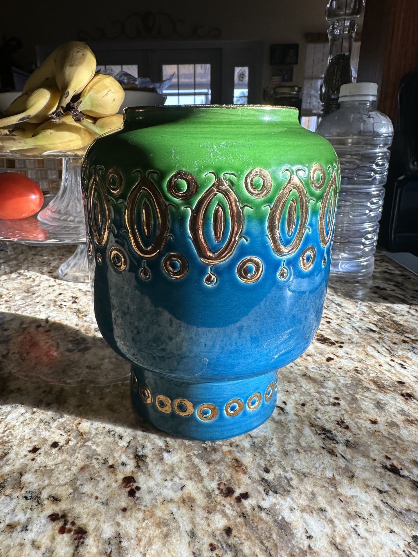 Vintage Vase- 1950s Aldo Londi for Bitossi-Rosenthal Vetter Vase-SIGNED&NUMBERED