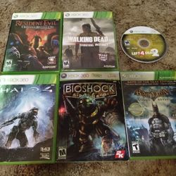 Six Xbox 360 Games