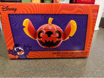 New in Box Disney Stitch🎃 Candy Bowl with Lid