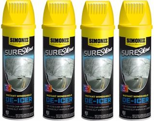 Simoniz Sure Shine Instant Windshield De-icer - 4 pack