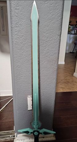 Sword art online blue sword real metal heavy