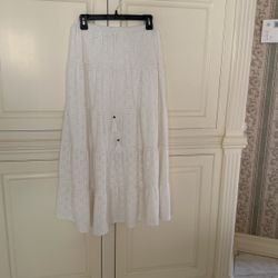 White long skirt size large