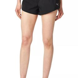 PUMA Women's Black Run Favorite Woven 3" Shorts Gym Running Size X-Large XL