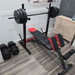 Weight bench set 