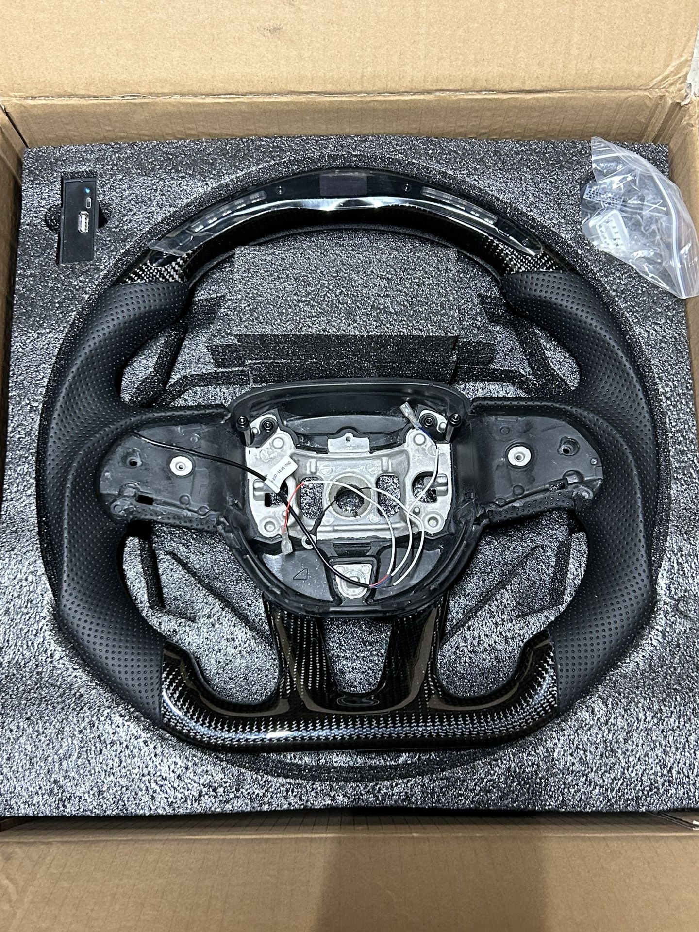 LED Carbon Fiber Steering Wheel