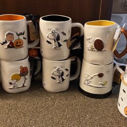 Snoopy Peanuts Mugs New $8 each or $50 for all