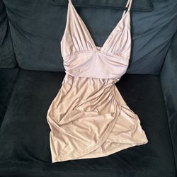 Nude Stretchy Fashinova Dress