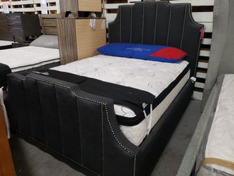New queen size bed frame tax included delivery available