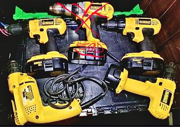 5-Piece DeWalt Tactical Drill Set (Corded & Cordless) w/ Batteries – Fully Tested Optimal Performance
