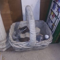 Large Concrete Flower Pot Great For The Yard Or In The House