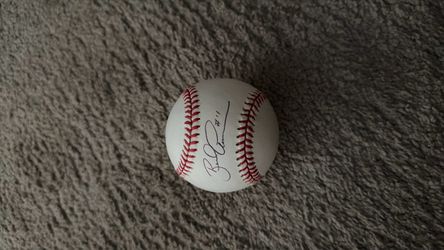 Autographed Baseball with Player Signature