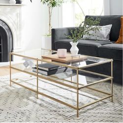 West Elm Gold Terrace Coffee Table