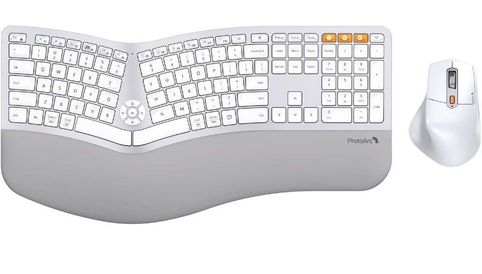 ProtoArc Ergonomic Wireless Keyboard Mouse Combo