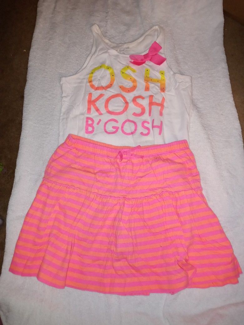 Oshkosh Tank top & Skirt Outfit Like New
