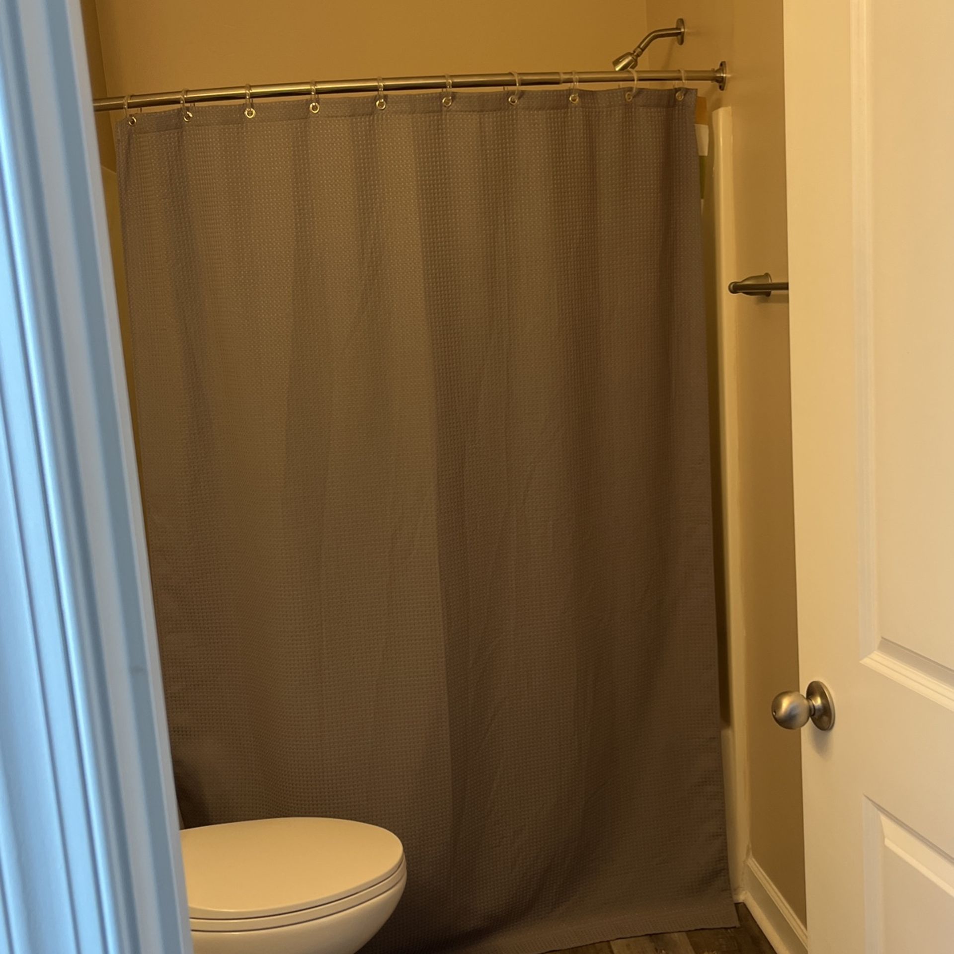 Gray shower Curtain