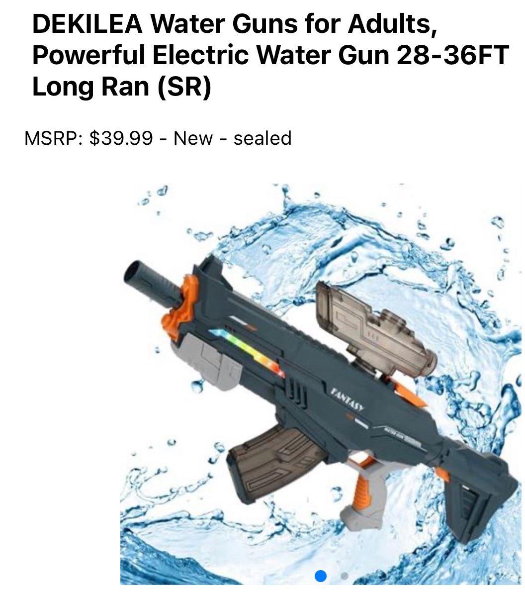 Power electric water gun