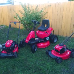 Craftsman Lawn Mowers Three Pieces