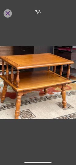 Colonial Vintage Telephone Table, Solid Wood - 28L x 19W x 23H 