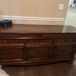 Solid Wood Credenza 