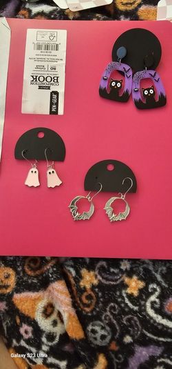 Halloween Earrings NEW 3 PAIRS