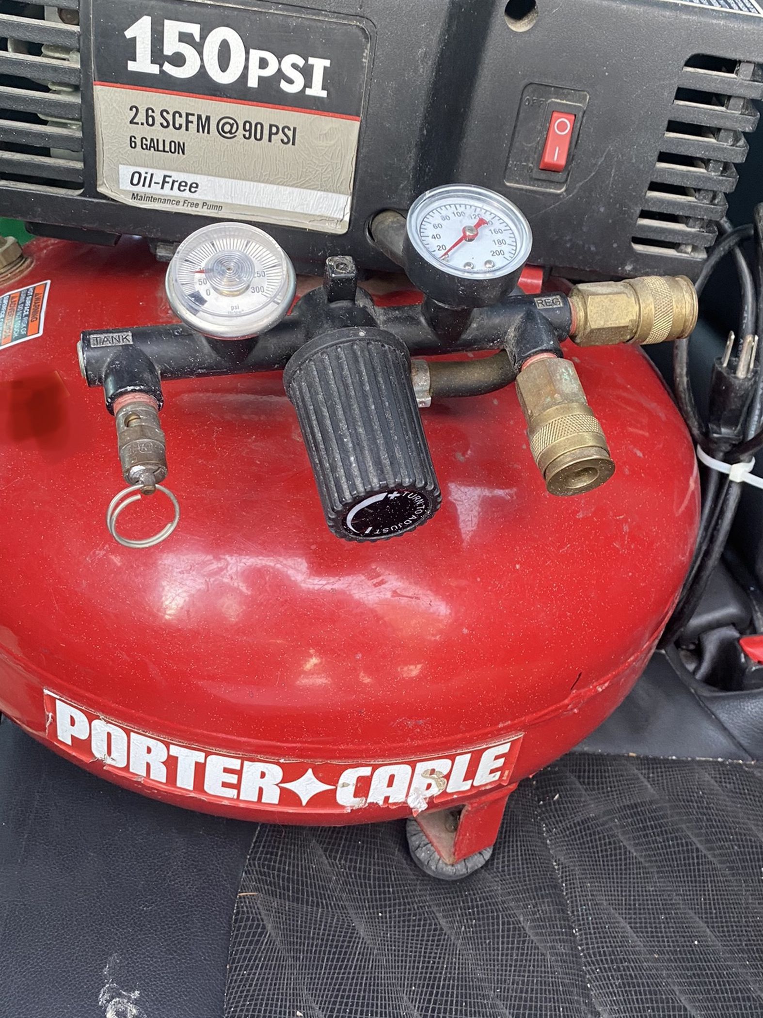 Porter Cable Air Compressor 150 PSI - 6 Gallon