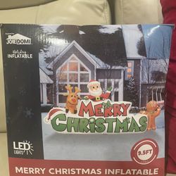 Merry Xmas 🎄 Inflatable 9.5 Ft Long 