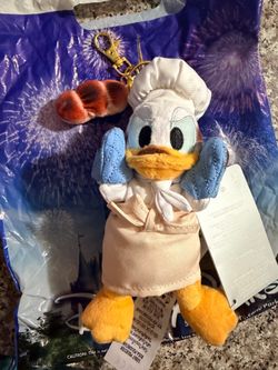 Japan Disney Mickey’s Bakery 2026 Donald Duck Plush Keychain