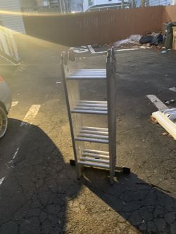 Werner heavy duty industrial ladder