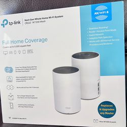 tp-link Next -Gen Whole Home Wi-Fi System W7200 Mesh Brand New 