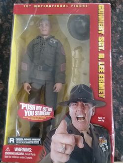 Collectible SRGT Ermey doll signed