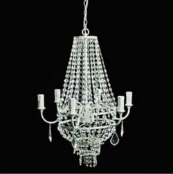 White Chandelier 20” Diameter