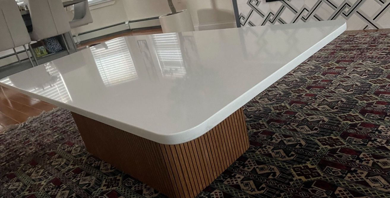 Custom Made Quarts Coffee Table 50X26in
