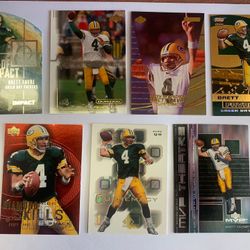 Upper Deck Brett Favre Lot Of 7 NFL Trading Cards 