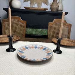 Mid Century Stoneware Ucagco Serving Round Plate. Japan 