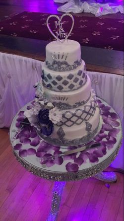 Wedding white and silver