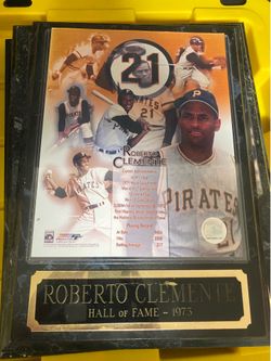 Roberto Clemente HOF plaque