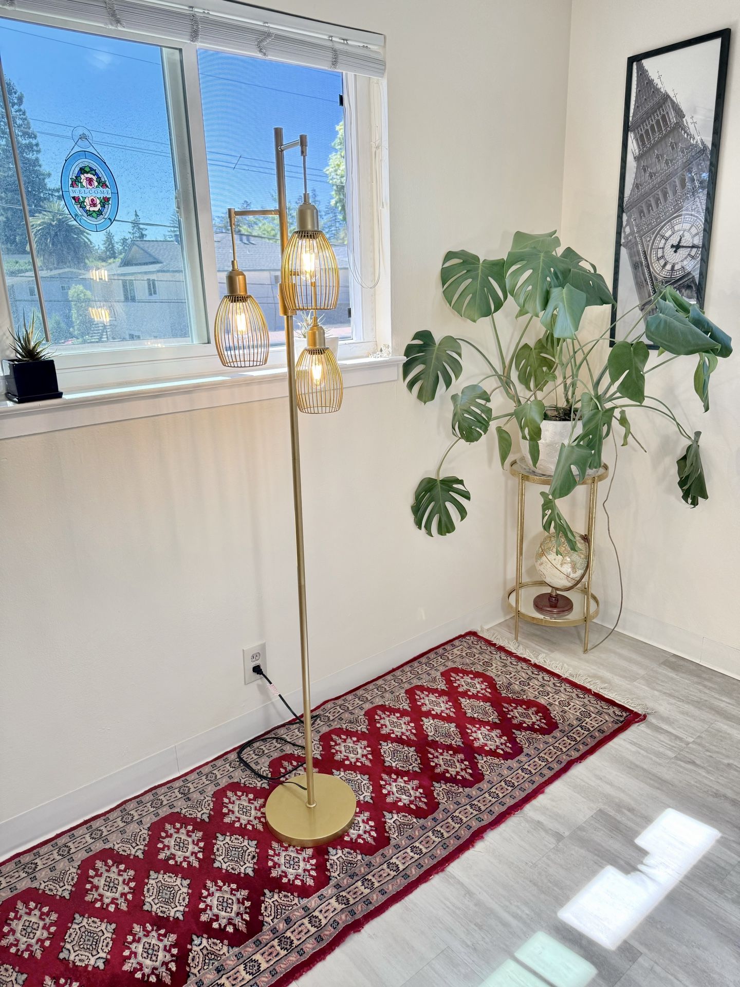 Modern Industrial Dimmable Gold Standing Floor Lamp