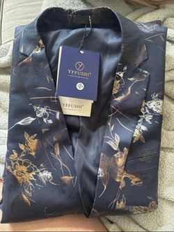 Yffushi Satin Floral Robe with Tags